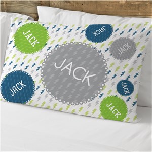 Personalized Lighting Bolt Pillowcase | Personalized Pillowcase For Kids