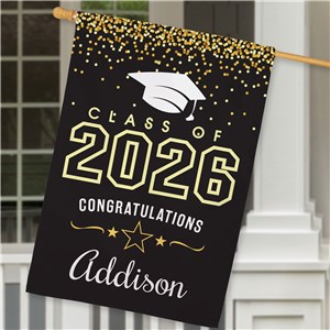 Personalized Graduation House Flag