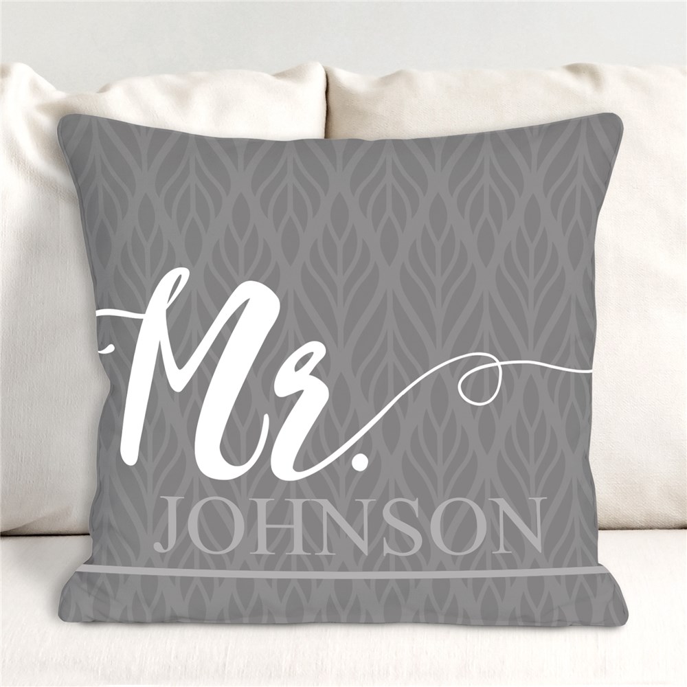 Personalized Mr and Mrs Throw Pillow Set GiftsForYouNow