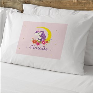 Personalized Unicorn Cotton Pillowcase
