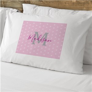 Personalized Initial Cotton Pillowcase 83012960C