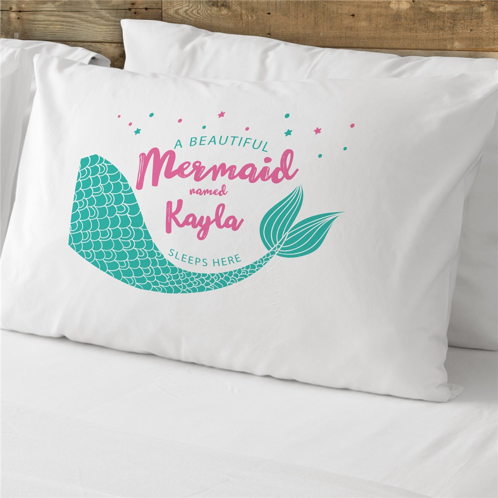 Personalized Mermaid Pillowcase | Personalized Pillowcases For Kids
