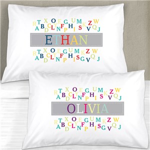 Personalized Alphabet Cotton Pillow Case