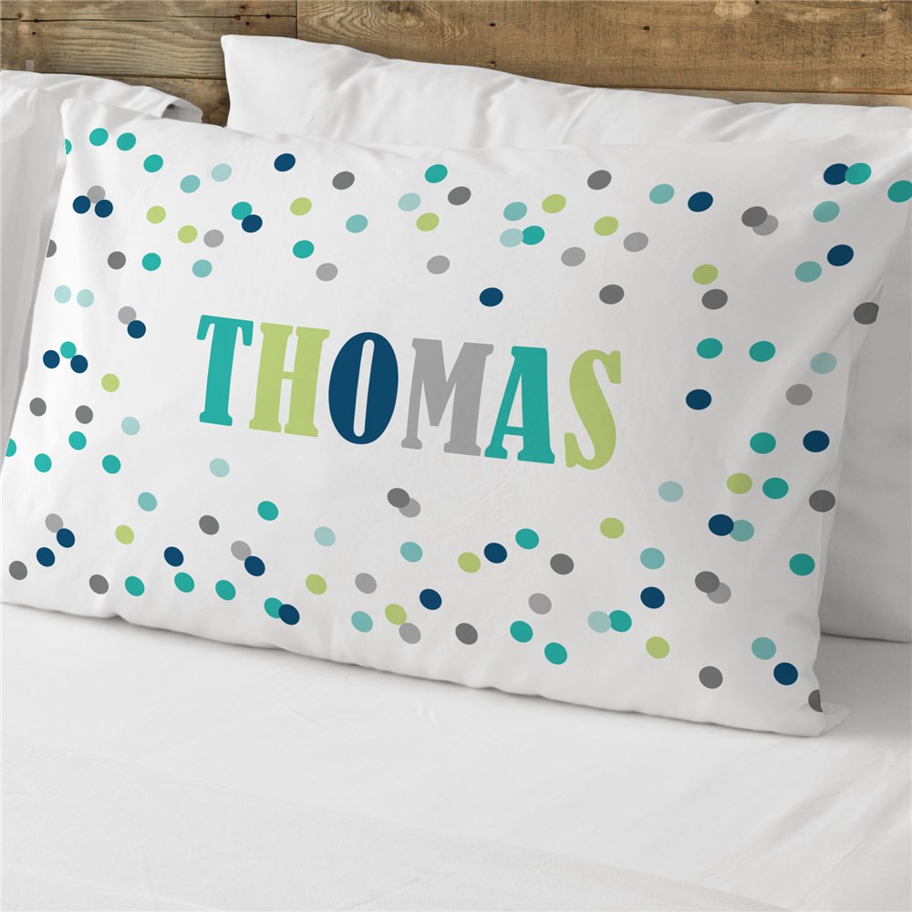 Personalized Polka Dots Pillowcase GiftsForYouNow