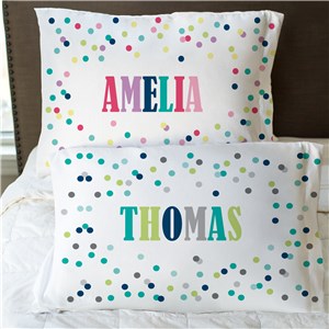 Personalized Polka Dots Pillowcase | Personalized Pillowcases For Kids