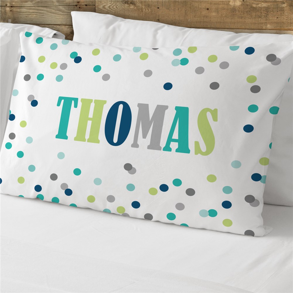 Personalized Polka Dots Pillowcase GiftsForYouNow