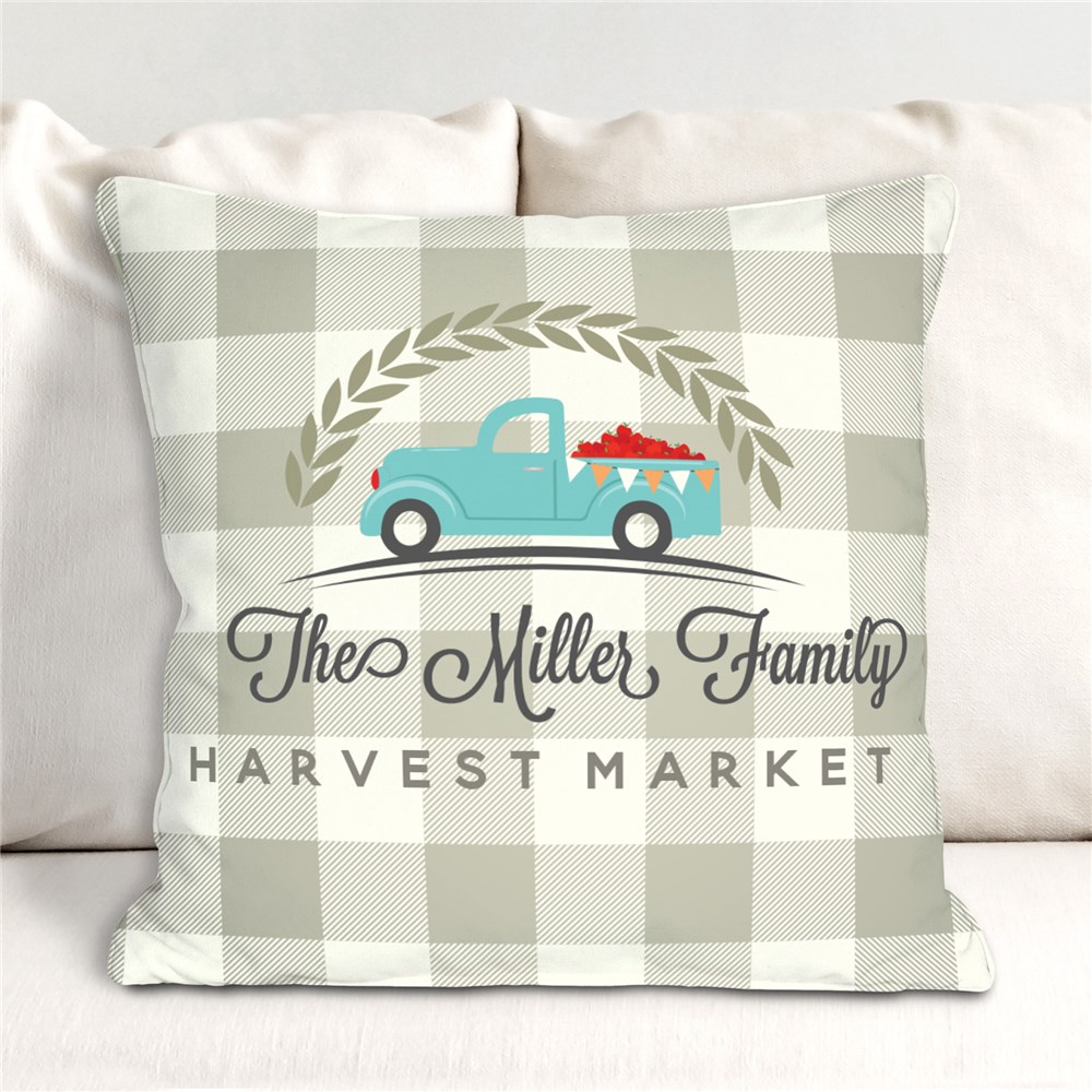 Harvest Market Personalized Throw Pillow GiftsForYouNow