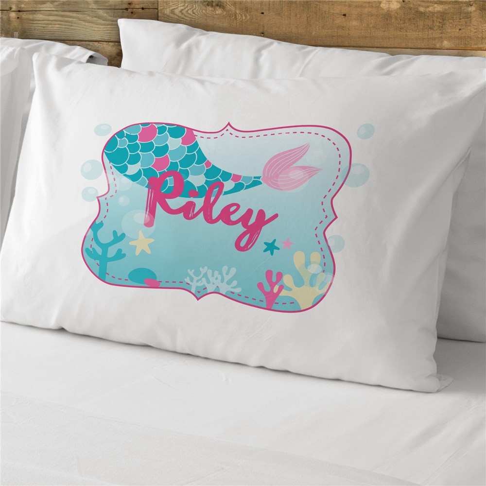 Kids Bedroom Decor | Personalized Kids Mermaid Pillowcase