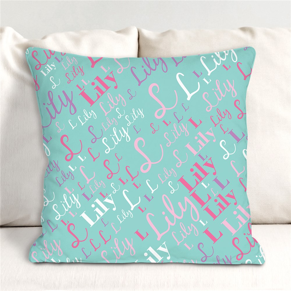 Personalized Throw Pillows | Girls Room Personalized Decor