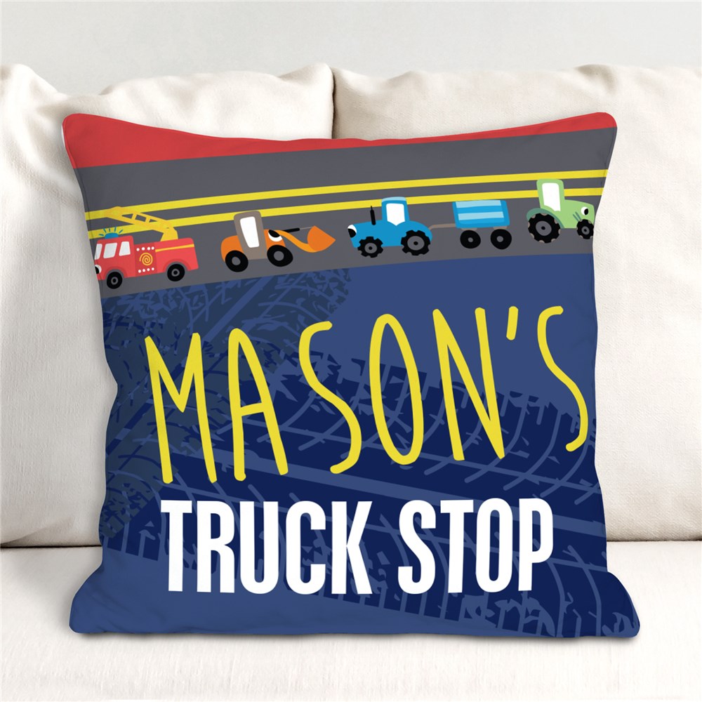 truck throw pillow