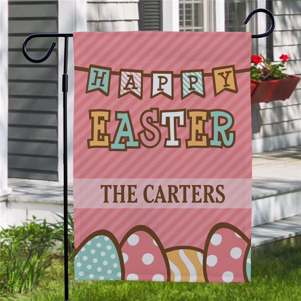 Personalized Easter Flags | Easter Eggs Garden Flags