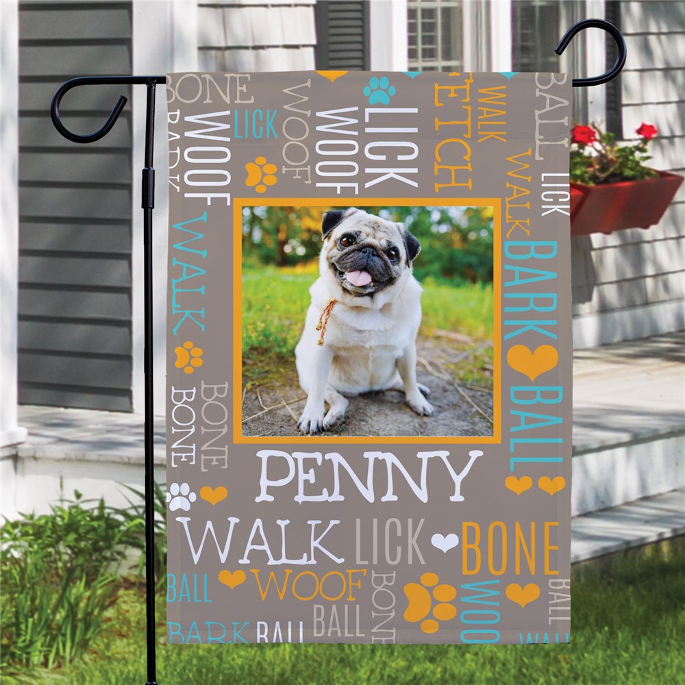 Personalized Garden Flags For Dog Lovers | Dog Photo Garden Flag