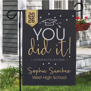 Graduation Garden Flag