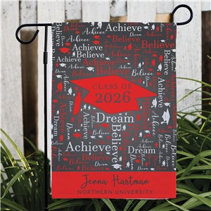 Custom Graduation Garden Flag