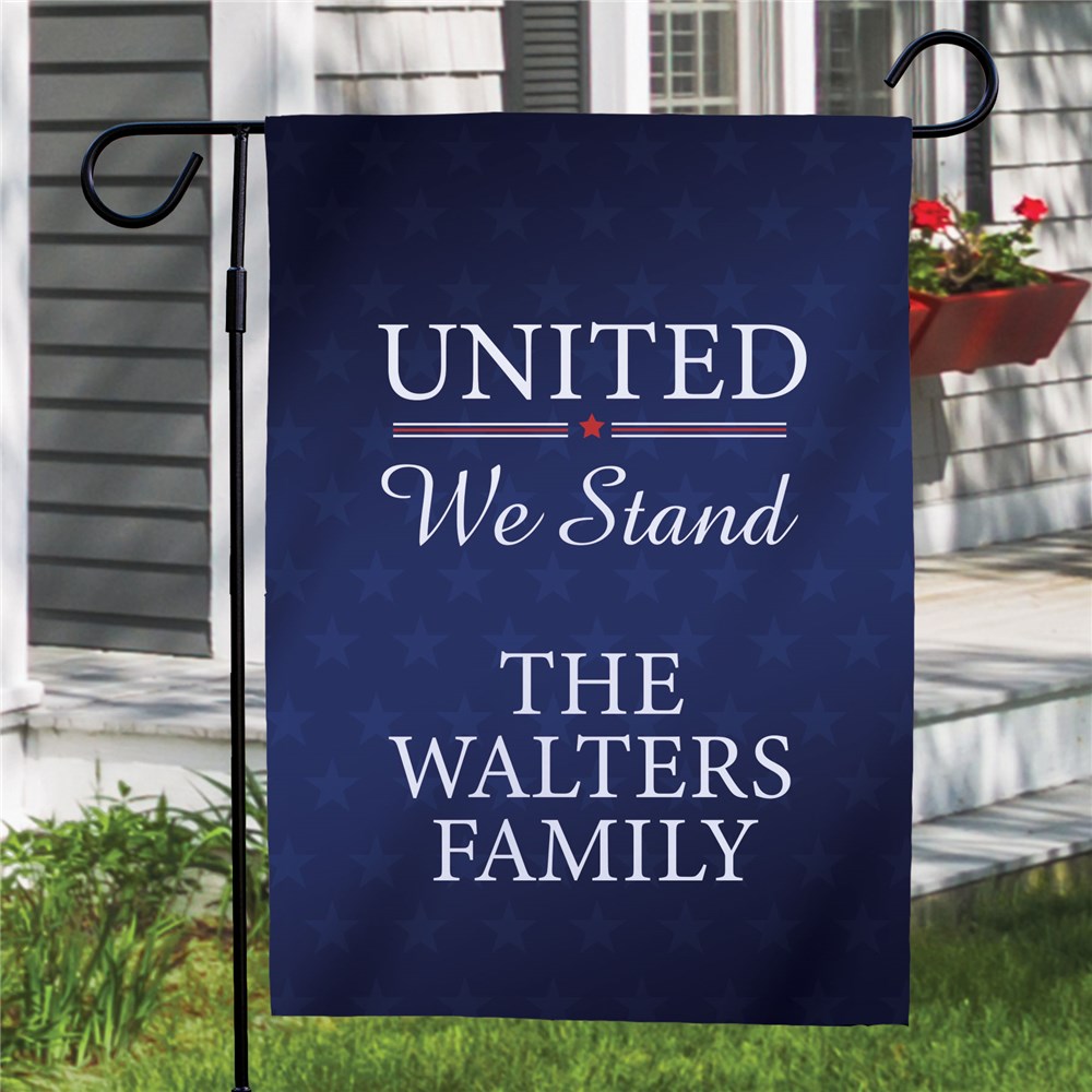 Personalized United We Stand Garden Flag 830163352X