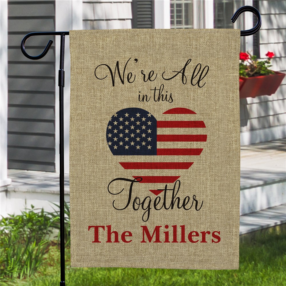 In This Together Patriotic Garden Flag