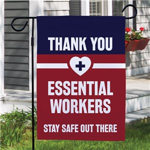 Thank You Essential Workers Garden Flag