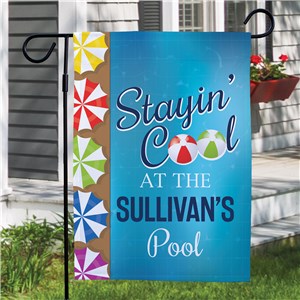 Personalized Stayin' Cool Garden Flag