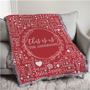 Personalized This Is Us Word Art 50x60 Afghan Throw 830168015L