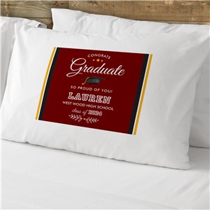 Personalized Congrats Graduate Cotton Pillowcase 830175730C