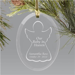 Baby in Heaven Engraved Ornament | Memorial Baby Christmas Ornaments