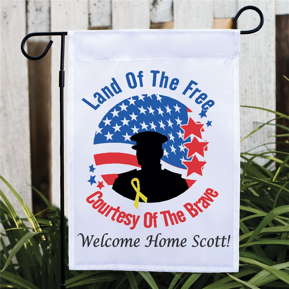Military Garden Flag | Personalized Military Support Decorations