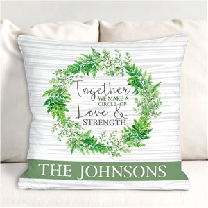 Personalized Together We Make a Circle of Love Throw Pillow
