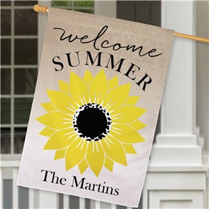 Personalized Sunflower Welcome Summer House Flag 830196762LX