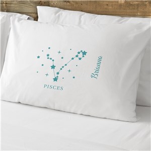 Personalized Zodiac Star Signs Cotton Pillowcase