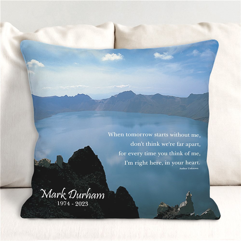 Personalized Memorial Throw Pillow