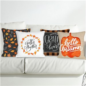 Personalized Autumn Fun Throw Pillow Sham Set  830218093X