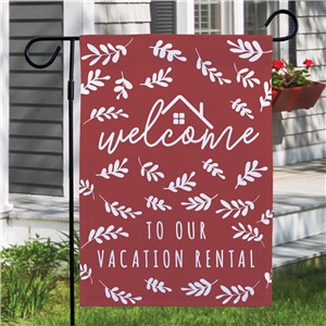 Personalized Vacation Rental Welcome Garden Flag 830223492X