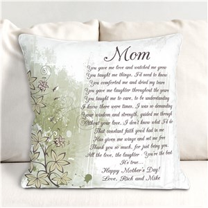 Personalized To My Mom Throw Pillow | Mom Pillow
