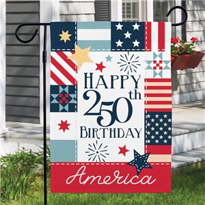 Happy 250th Birthday America Garden Flag U2433087