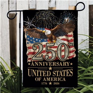 USA 250th Anniversary Patriotic Garden Flag 830245592X