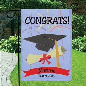 Personalized Graduation Congrats Garden Flag | Graduation Gifts