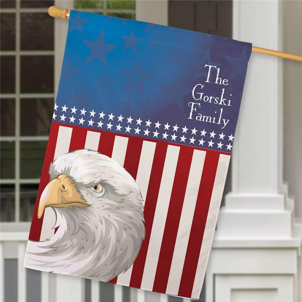 Personalized American Pride House Flag | Personalized House Flags