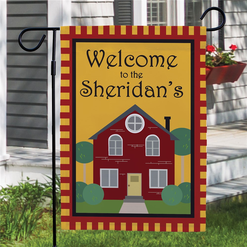Welcome to Our Home Personalized Garden Flag 83036932