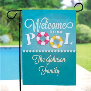 Personalized Welcome To Our Pool Garden Flag 83043372X
