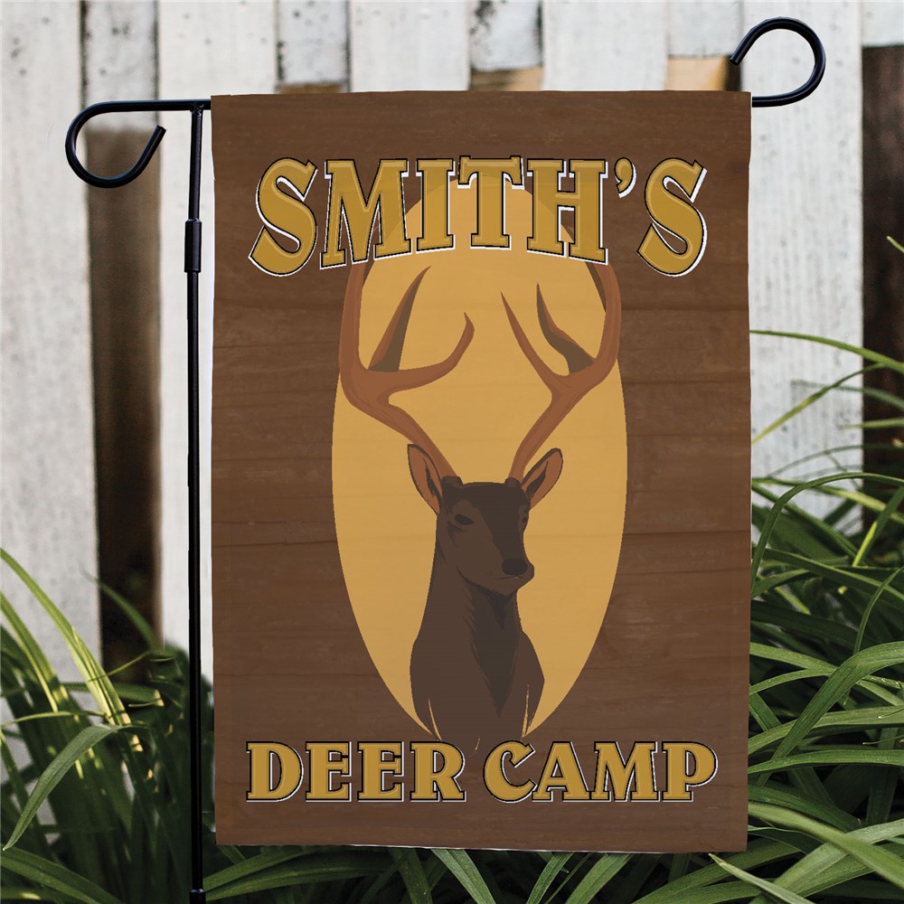 Deer Camp Personalized Garden Flag | Personalized Garden Flags