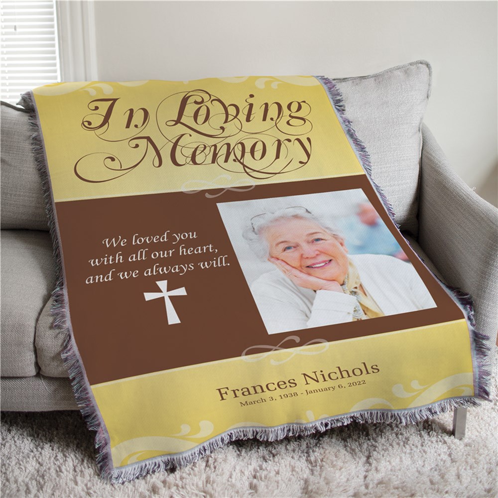Personalized Memorial Blanket with Photo GiftsForYouNow