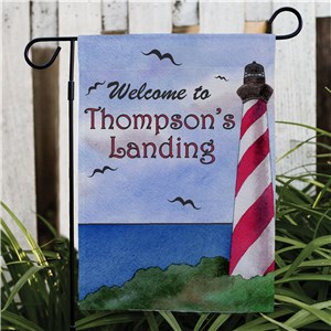 Personalized Lighthouse Garden Flag | Personalized Garden Flags