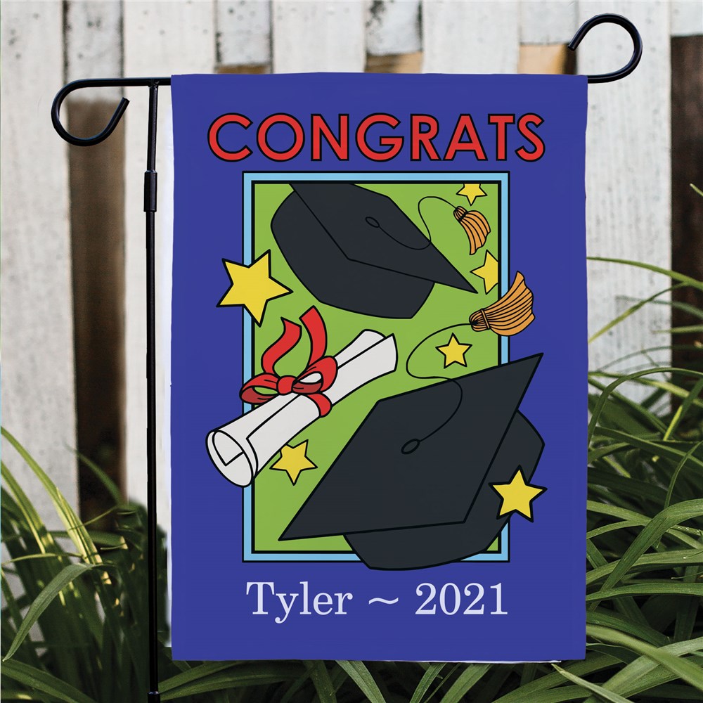 Personalized Graduation Garden Flag 2019 GiftsForYouNow