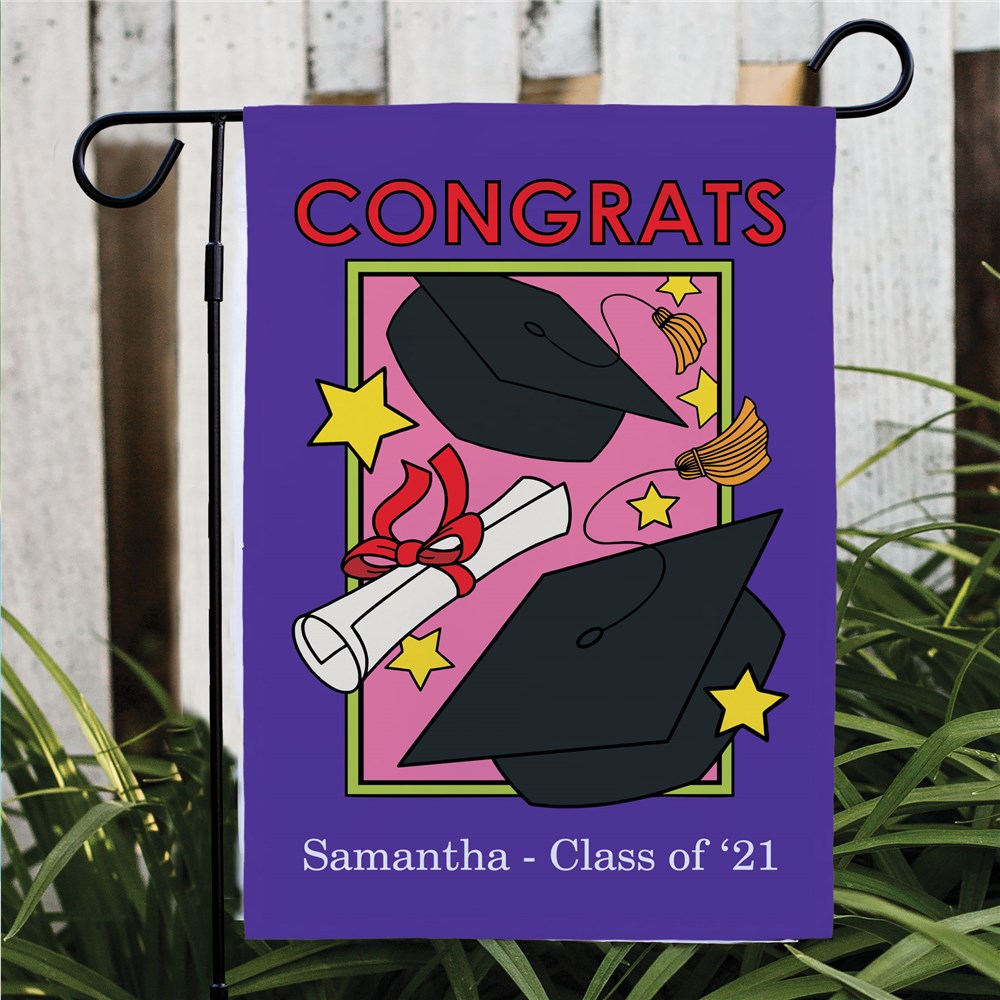 Personalized Graduation Garden Flag For Her | Graduation Gifts