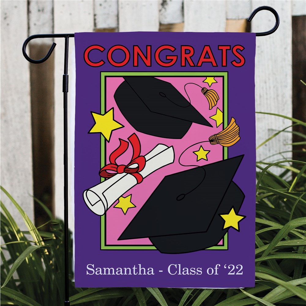 Personalized Graduation Garden Flag For Her | Graduation Gifts