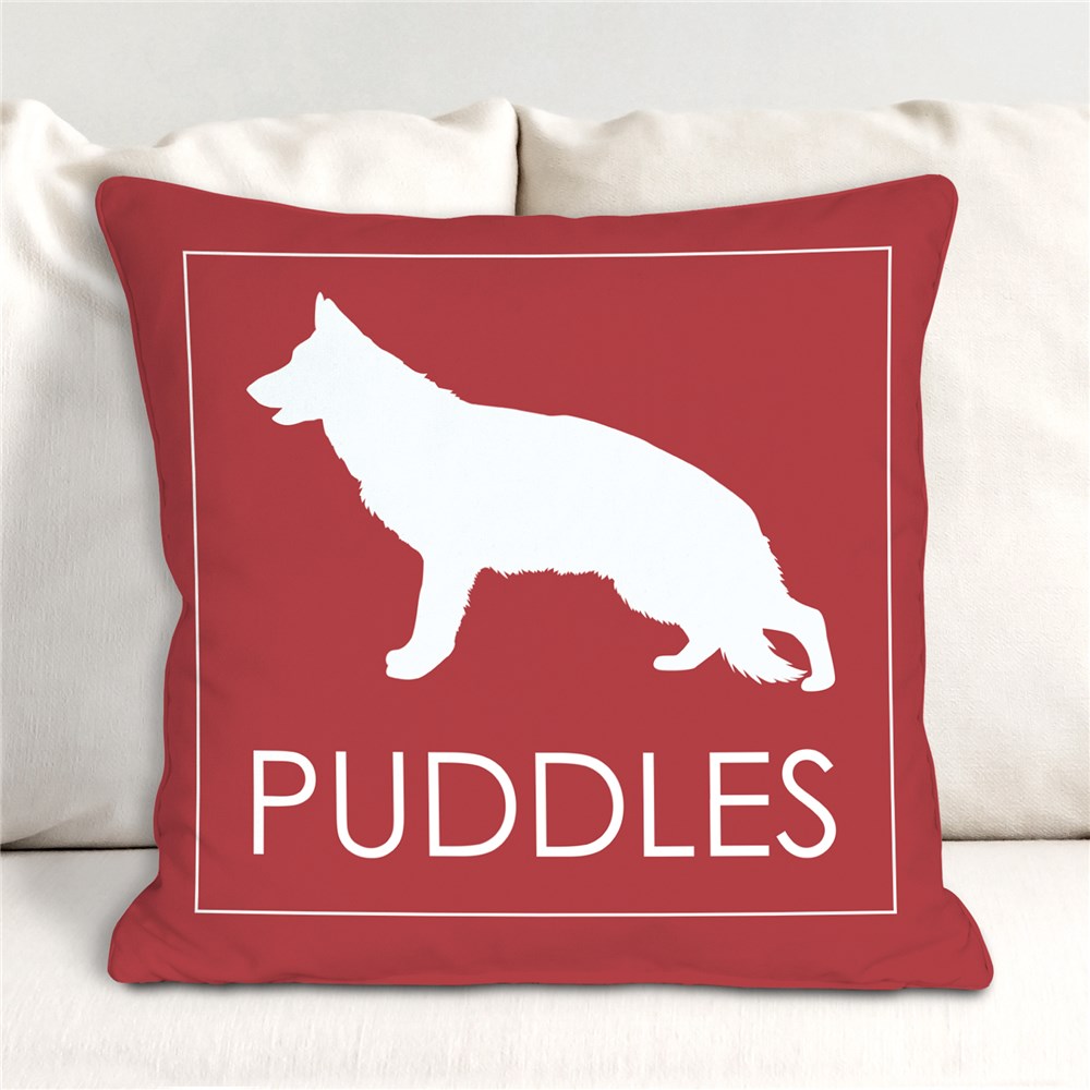 Personalized Dog Breed Throw Pillow Dog Breed Decor