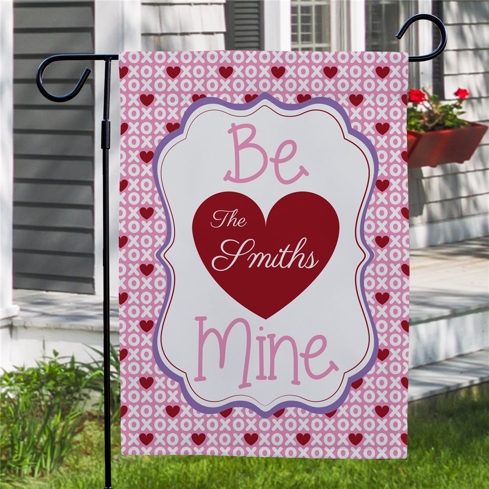 Personalized Be Mine Garden Flag | Romantic Home