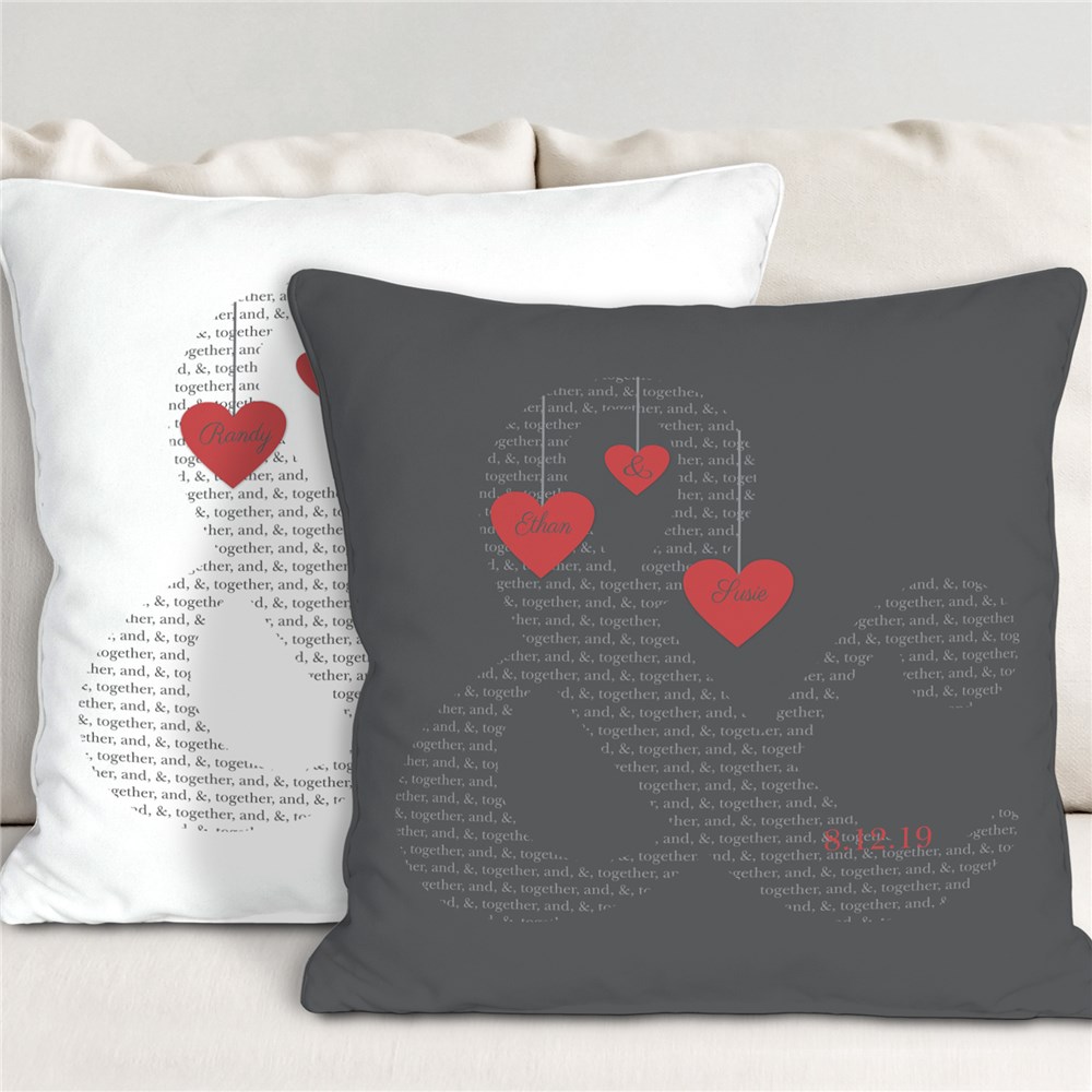 Personalized Couple's Throw Pillow GiftsForYouNow