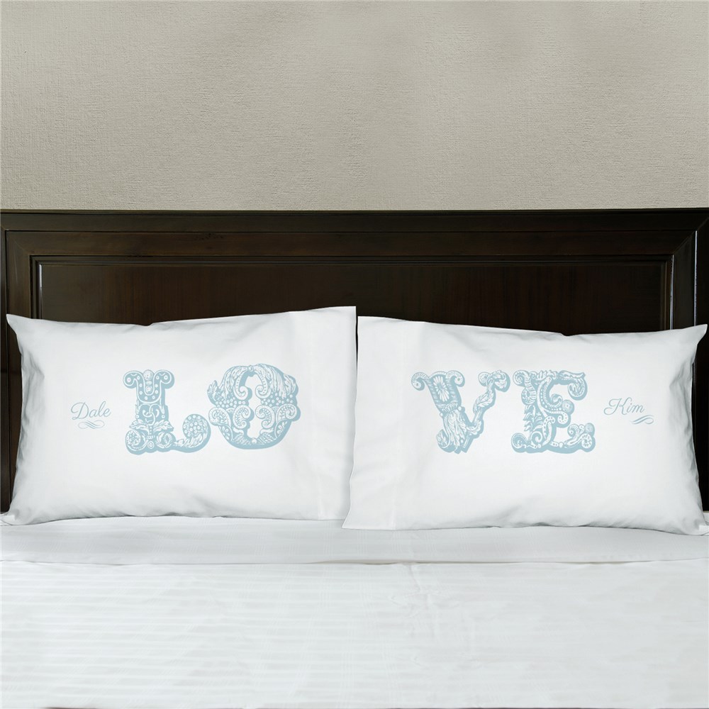 Personalized Love Pillowcase Set GiftsForYouNow