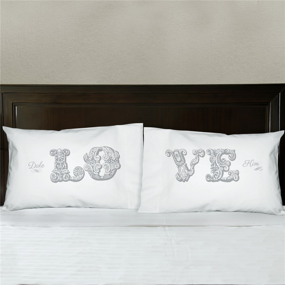 Personalized Love Pillowcase Set GiftsForYouNow
